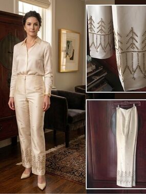Ann Taylor Silk pants wi/ sequins (lined)
* from AT’ earlier higher-quality era.
